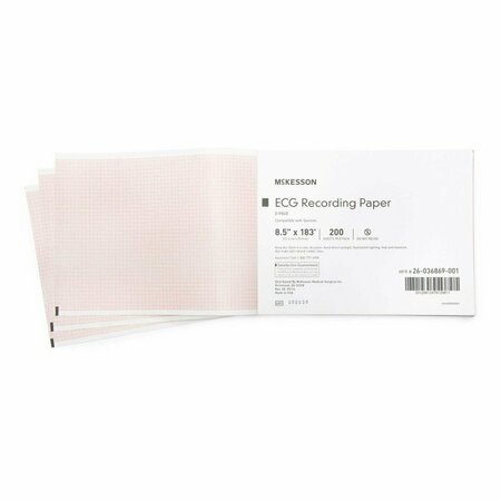 MCKESSON ECG Recording Paper, 8-1/2 Inch X 183 Foot, 2000PK 26-036869-001